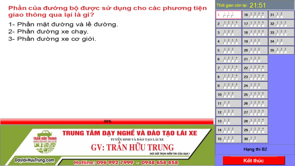 Download phần mềm 600 câu hỏi thi sát hạch B2 mới nhất cho PC