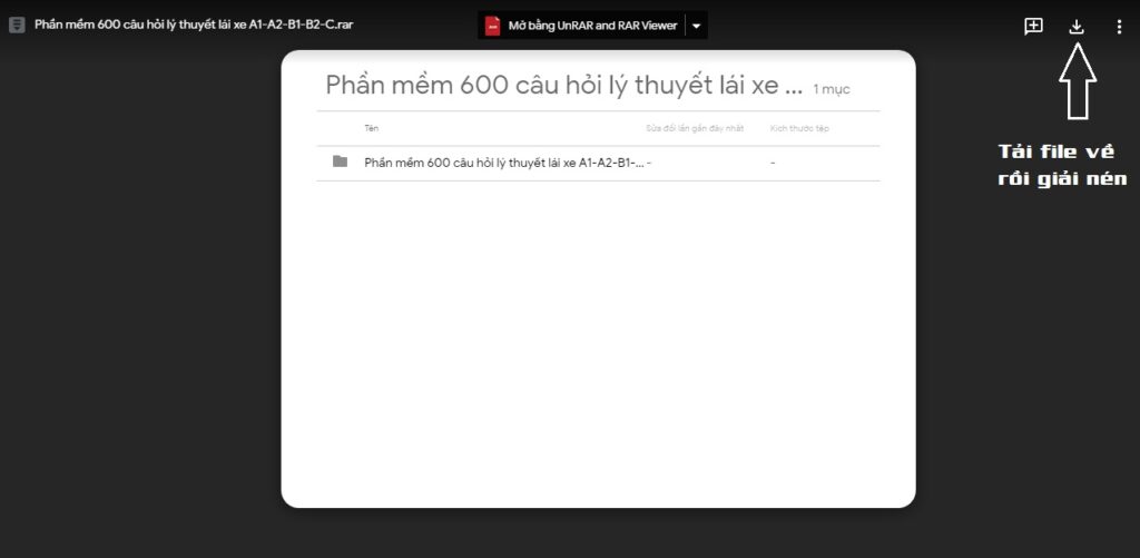 Phần mềm 600 câu hỏi lý thuyết