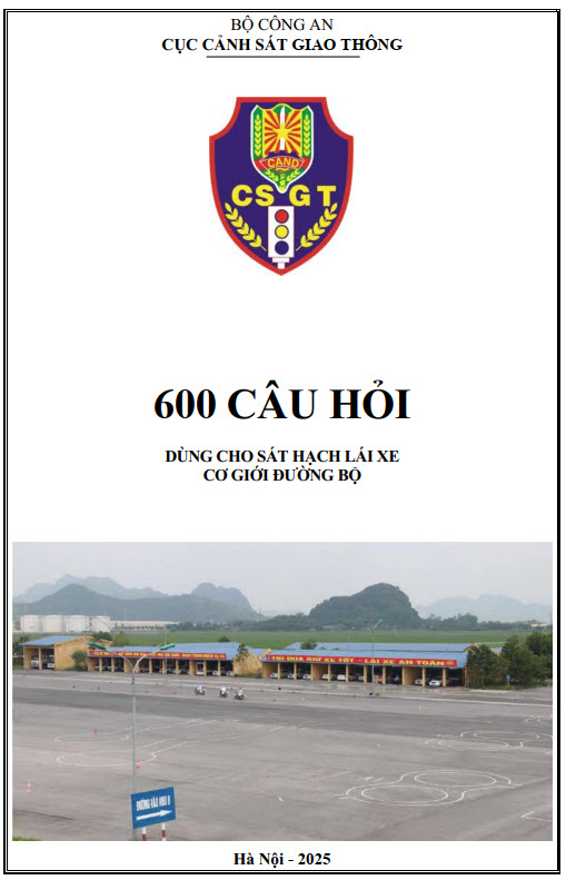 Bộ Đề 600 Câu Học Lý Thuyết thi Lái Xe